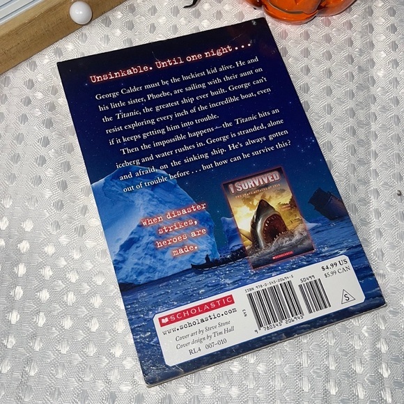 I Survived the Sinking of the Titanic, 1912 - paperback, 9780545206945, Tarshis. - Picture 3 of 3